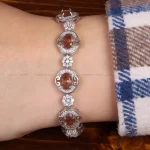 دستبند الکساندریت زنانه کد 31775