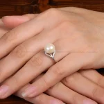 انگشتر طرح مروارید زنانه کد 31780