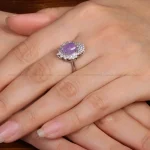 انگشتر عقیق سوسنی زنانه کد 31790