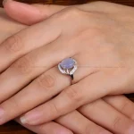انگشتر عقیق سوسنی زنانه کد 31792