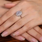 انگشتر عقیق سوسنی زنانه کد 31794