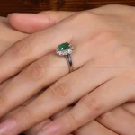 انگشتر زمرد زنانه کد 31797