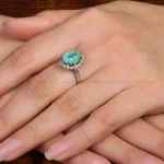 انگشتر زمرد زنانه کد 31800