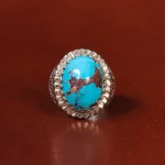 انگشتر فیروزه شجری مردانه کد 31810