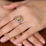 انگشتر اوپال زنانه کد 31825