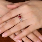 انگشتر طرح یاقوت سرخ زنانه کد 31833