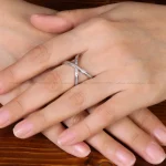 حلقه نقره زنانه کد 31834