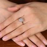 انگشتر الماس سنتاتیک زنانه کد 31837