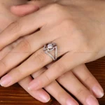 انگشتر الماس سنتاتیک زنانه کد 31839