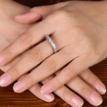 حلقه نقره زنانه کد 31841