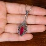 گردنبند یاقوت سرخ زنانه کد 31858
