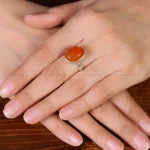 انگشتر عقیق زنانه کد 31873