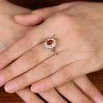 انگشتر عقیق زنانه کد 31889