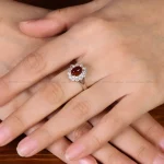 انگشتر عقیق زنانه کد 31899