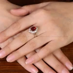 انگشتر عقیق زنانه کد 31902