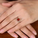 انگشتر عقیق زنانه کد 31904