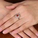 انگشتر عقیق زنانه کد 31911