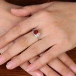 انگشتر عقیق زنانه کد 31912