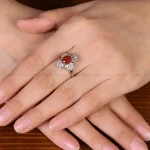 انگشتر عقیق زنانه کد 31917