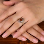 انگشتر عقیق زنانه کد 31919