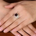 انگشتر عقیق زنانه کد 31920