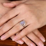 انگشتر عقیق سوسنی زنانه کد 31927