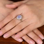 انگشتر عقیق سوسنی زنانه کد 31928