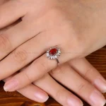 انگشتر عقیق زنانه کد 31932