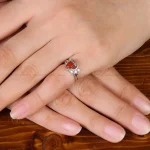 انگشتر عقیق زنانه کد 31934