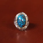 انگشتر فیروزه شجری مردانه کد 31940