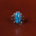 انگشتر فیروزه شجری مردانه کد 31945