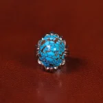 انگشتر فیروزه شجری مردانه کد 31946