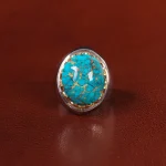 انگشتر فیروزه شجری مردانه کد 31947