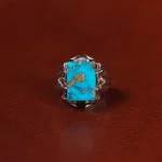 انگشتر فیروزه شجری مردانه کد 31950