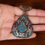 گردنبند فیروزه زنانه کد 31958