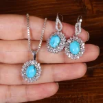 نیم ست فیروزه زنانه کد 31964