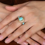 انگشتر فیروزه شجری زنانه کد 31969