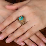 انگشتر فیروزه شجری زنانه کد 31971