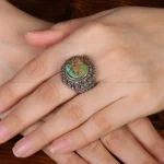 انگشتر فیروزه شجری زنانه کد 31972