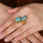 انگشتر فیروزه شجری زنانه کد 31974