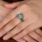 انگشتر فیروزه شجری زنانه کد 31981