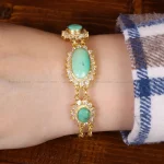 دستبند فیروزه زنانه کد 31986