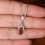 گردنبند عقیق زنانه کد 32144