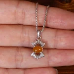 گردنبند عقیق زنانه کد 32178