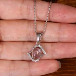 گردنبند دُر نجف زنانه کد 32221