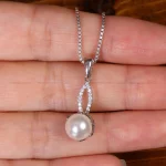 گردنبند طرح مروارید زنانه کد 32226