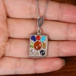 گردنبند میکس زنانه کد 32240