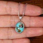 گردنبند فیروزه زنانه کد 32244