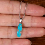 گردنبند فیروزه زنانه کد 32253