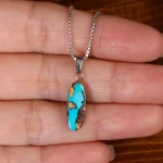 گردنبند فیروزه زنانه کد 32255